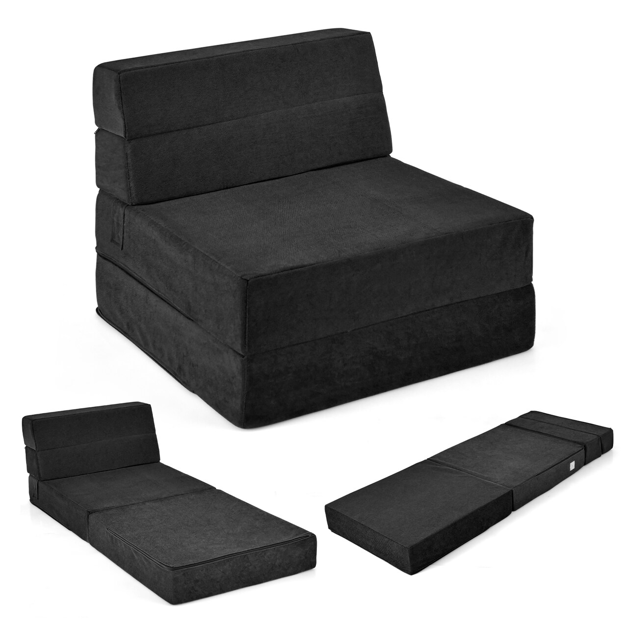 Flocking Sofa Bed Mattress with Sponge Filling and Magic Stick